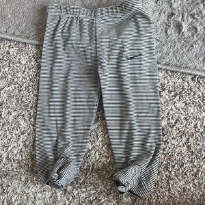 Nike Black and White Sweatpants Comfortable Joggers